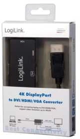 LOGILINK CV0109 LOGILINK – 4K DisplayPort į DVI/HDMI/VGA konverteris