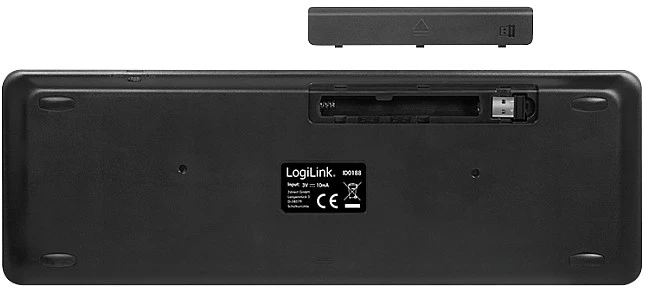LogiLink ID0188 klaviatūra Dom RF belaidė QWERTZ Juodas