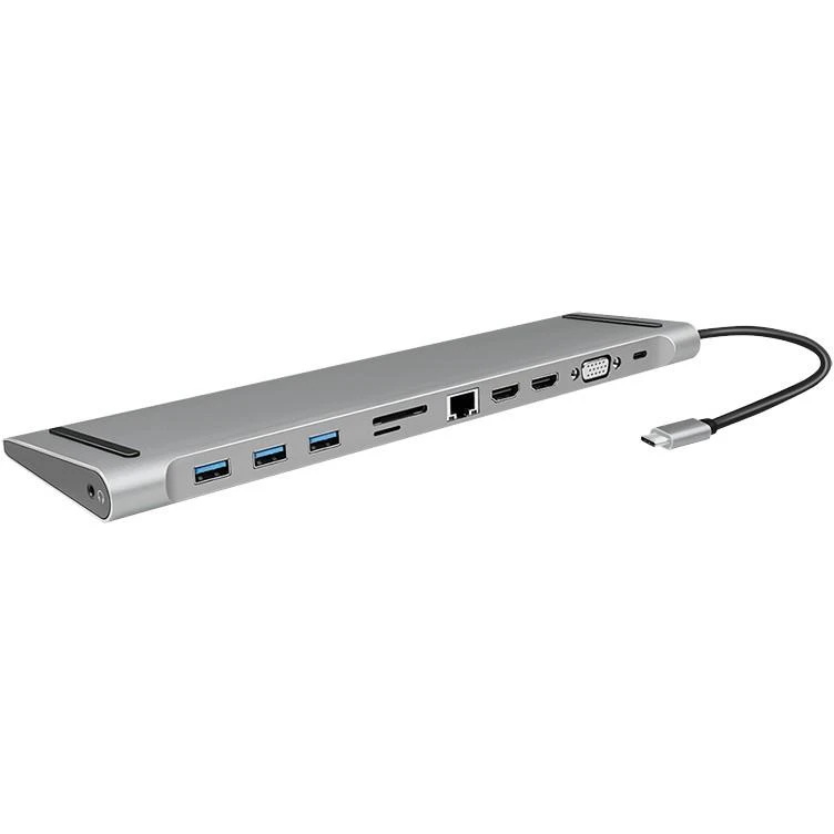 LogiLink UA0373 USB-C prijungimo stotelė su jungčių vaizdu