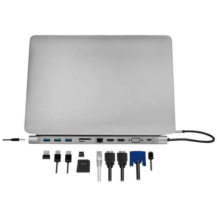 LOGILINK UA0373 USB 3.2 Gen 1 prijungimo stotis USB-C 11 prievadų PD