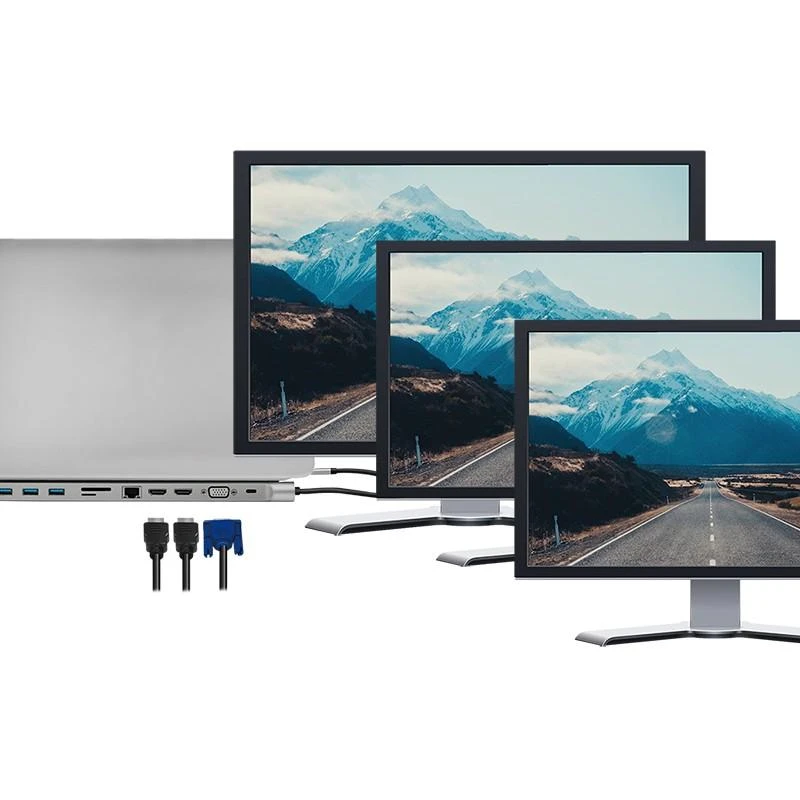 LOGILINK UA0373 USB 3.2 Gen 1 prijungimo stotis USB-C 11 prievadų PD