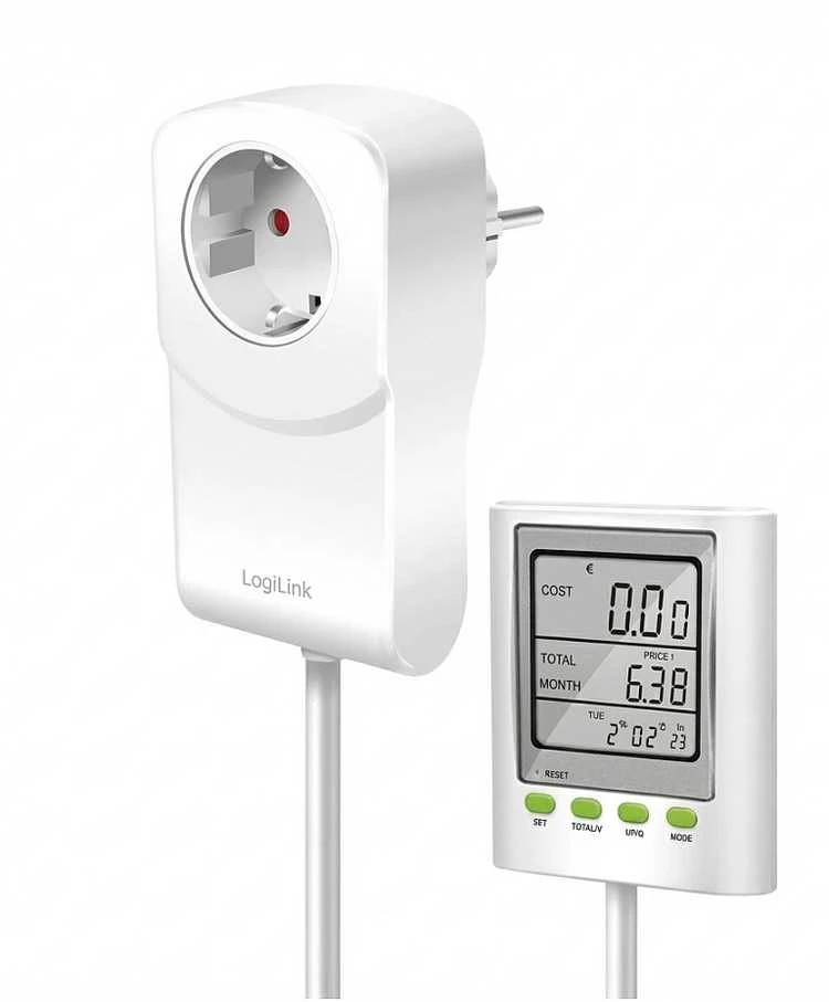 „LogiLink“ energijos sąnaudų matavimo prietaisas CO2 emisijai apskaičiuoti