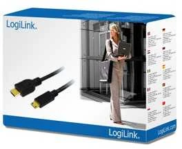 „Logilink“ | HDMI į „Mini HDMI High Speed“ | CH0021 | HDMI kištukas (A tipo) | „Mini-HDMI“ (C tipo) kištukas | HDMI į HDMI | 1 m