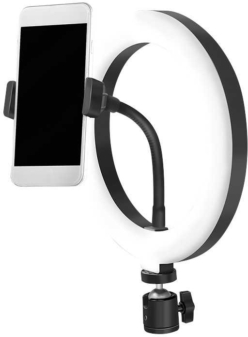 Logilink Išmanusis telefonas-Ringlicht, DM 20cm, 1.8m Kabelis