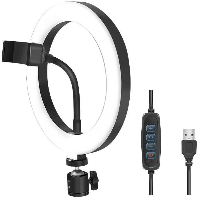 Logilink Išmanusis telefonas-Ringlicht, DM 20cm, 1.8m Kabelis
