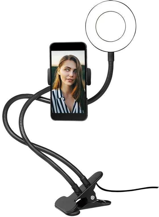 Žiedinė lempa LogiLink Išmanusis telefonas-uchwyt do lampy pierścieniowej DM 8.5cm