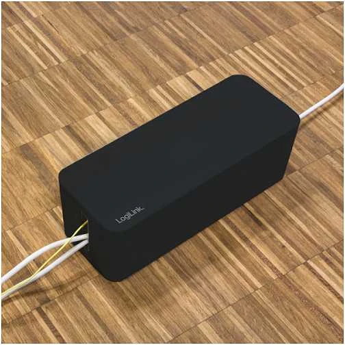 LOGILINK KAB0077 Kabelių dėžės komplektas 3 dydžių juodas