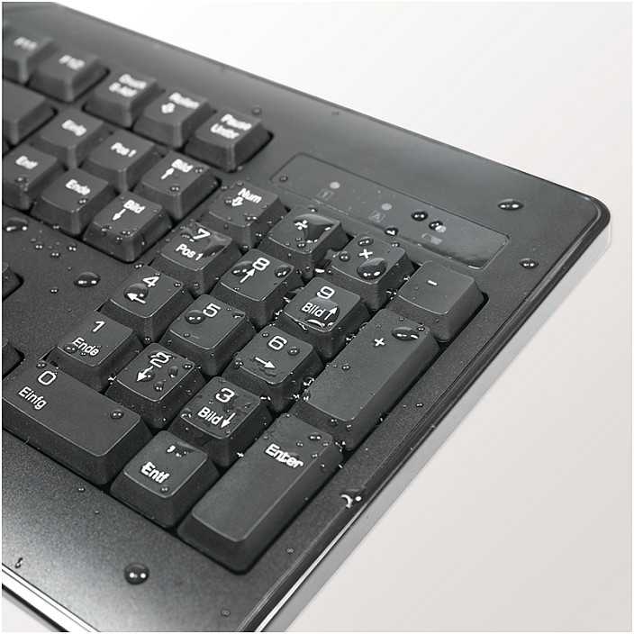 Klaviatūra ir pelė LogiLink 2,4GHz Funk ComboSet 1000DPI Juodas (ID0194)