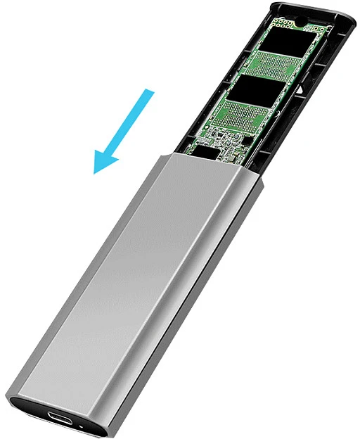 LogiLink USB 3.2 Gen2 SSD Enclosure USB-C to PCIe NVMe