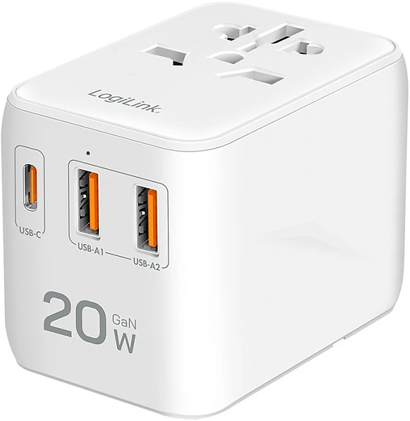 Przetwornica LogiLink LogiLink PA0356 adapter zasilający/ inwentor Wewnętrzna 20 W Baltas
