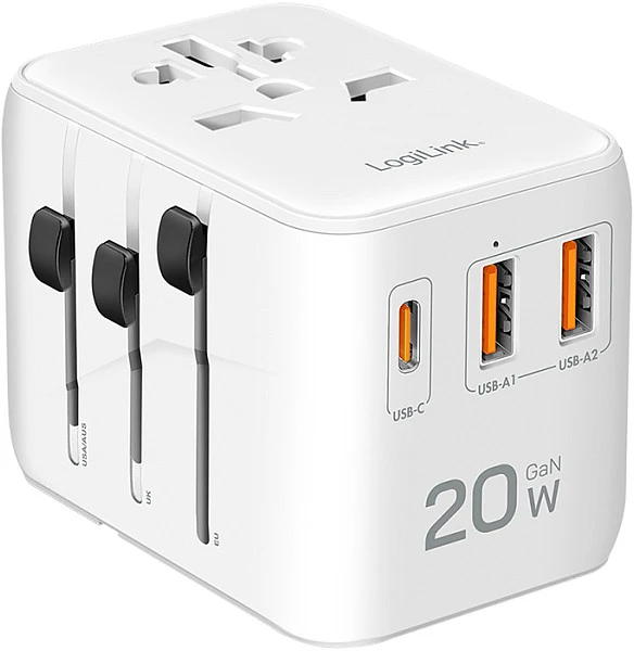 Przetwornica LogiLink LogiLink PA0356 adapter zasilający/ inwentor Wewnętrzna 20 W Baltas