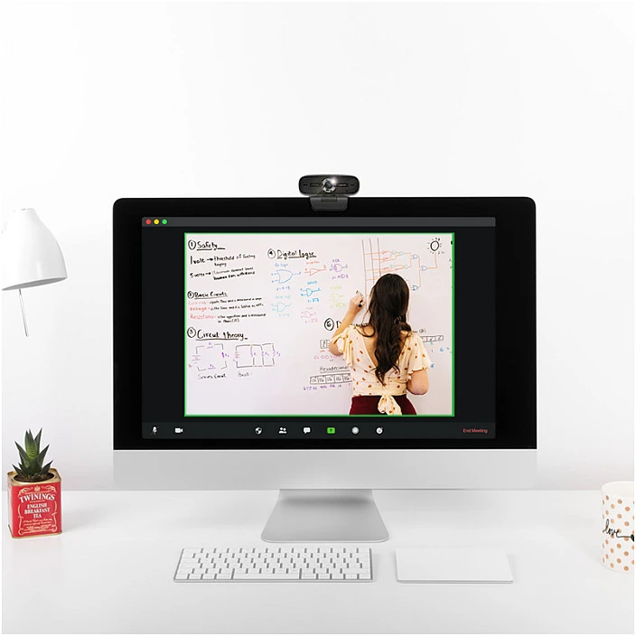 LOGILINK UA0378 HD USB internetinė kamera 100 laipsnių dvigubas mikrofonas
