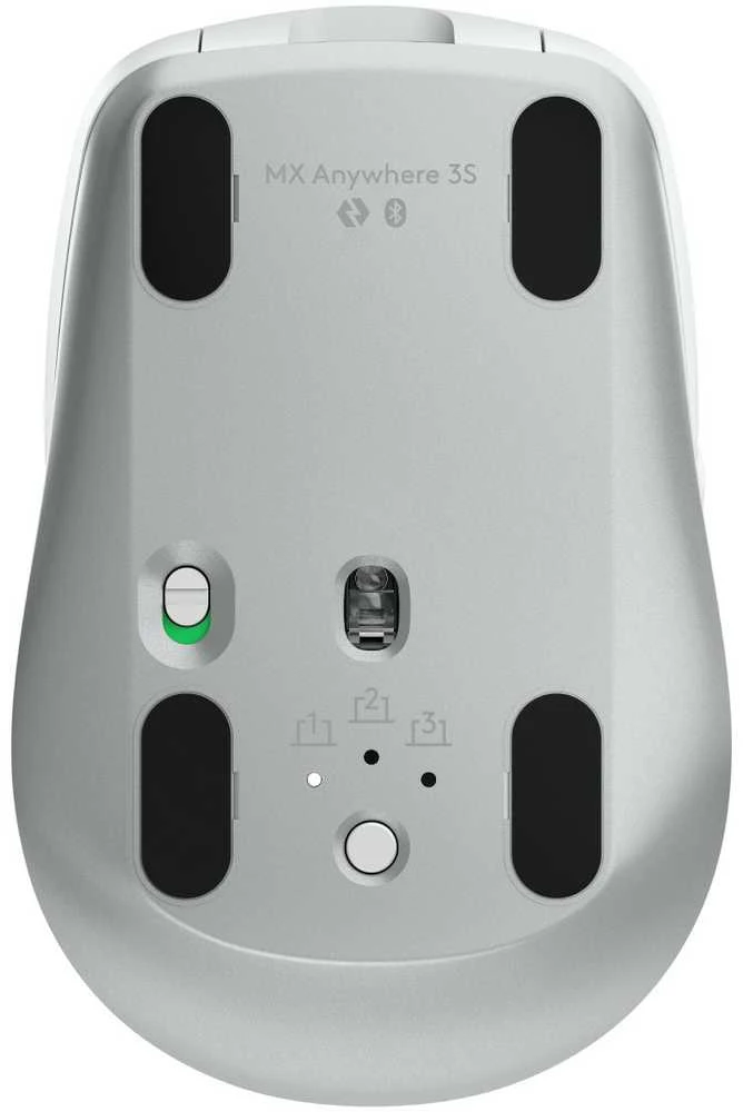 Belaidė pelė Logitech MX Anywhere 3S, šviesiai pilkos spalvos