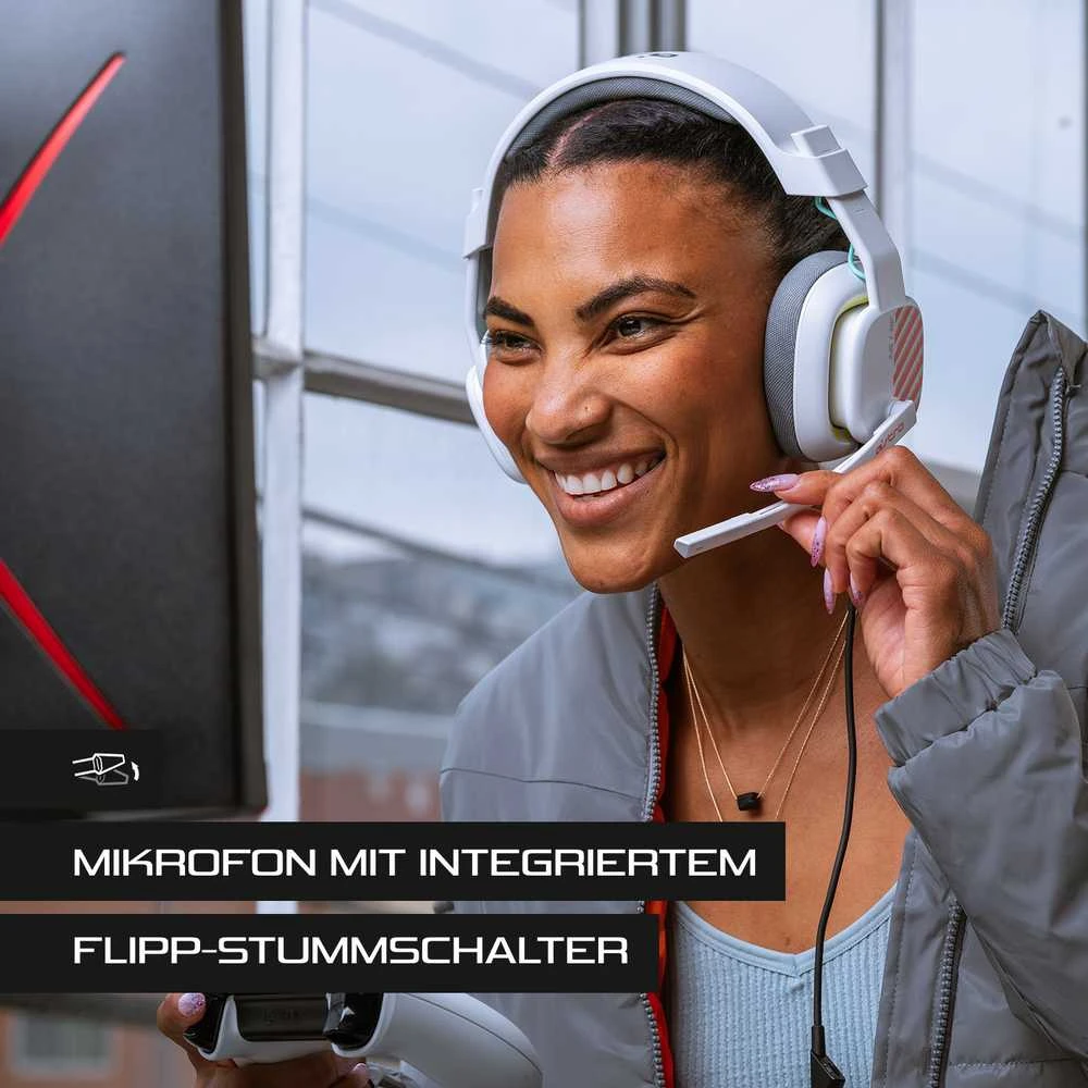 Ausinės LOGITECH ASTRO A10 su laidu Gaming Headsets - STAR KILLER BASE - Baltas - 3.5 MM