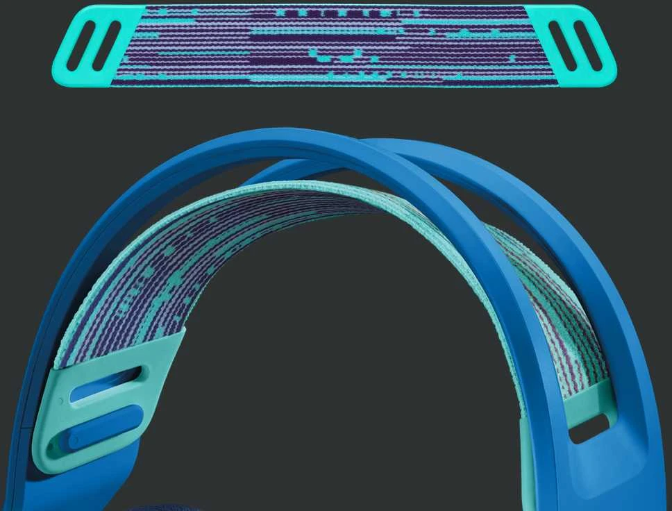 Belaidės ausinės Logitech G733, LIGHTSPEED, RGB, Mėlynos spalvos