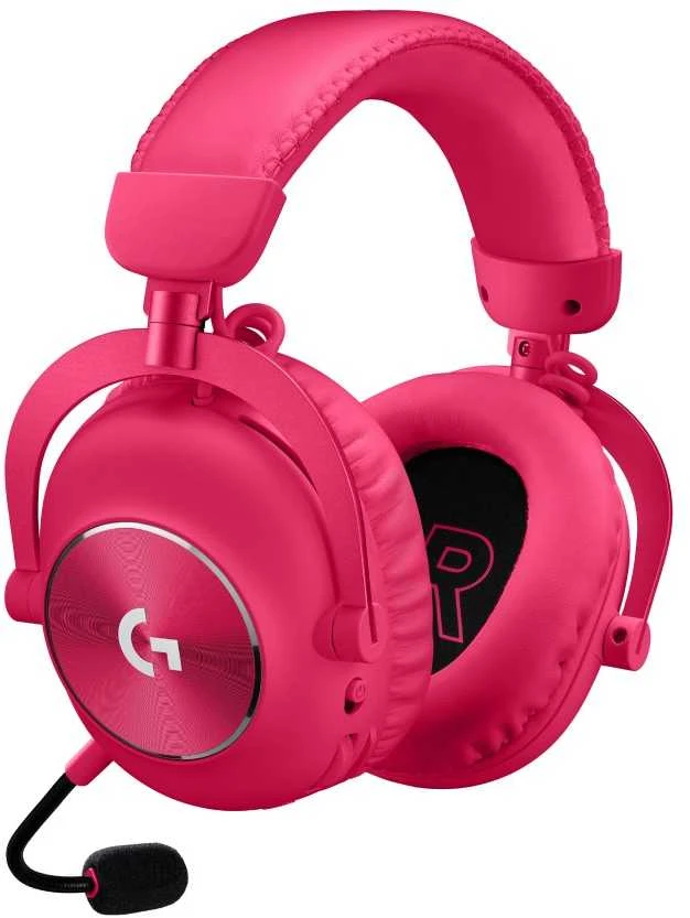 Logitech G Pro X 2 Lightspeed belaidės ausinės žaidimams, Rožinės spalvos