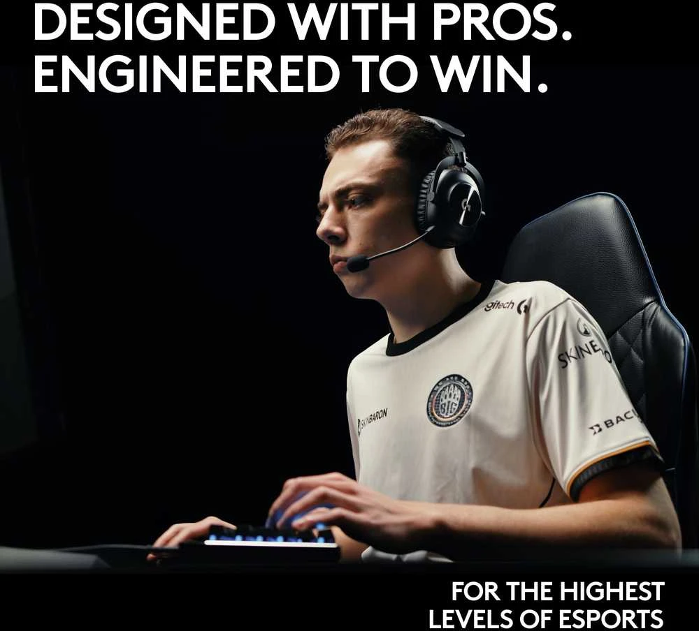 Logitech G Pro X 2 Lightspeed belaidės ausinės žaidimams, Rožinės spalvos