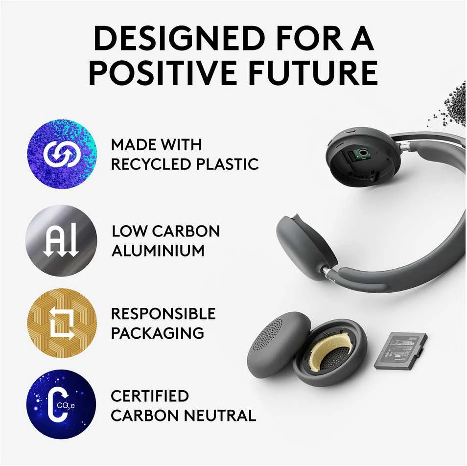 Ausinės Logitech Zone Belaidės 2 UC Stereo USB-C/A