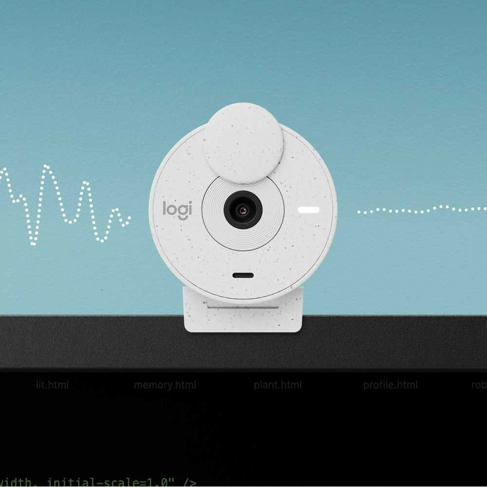Internetinė kamera Logitech Brio 300, balta