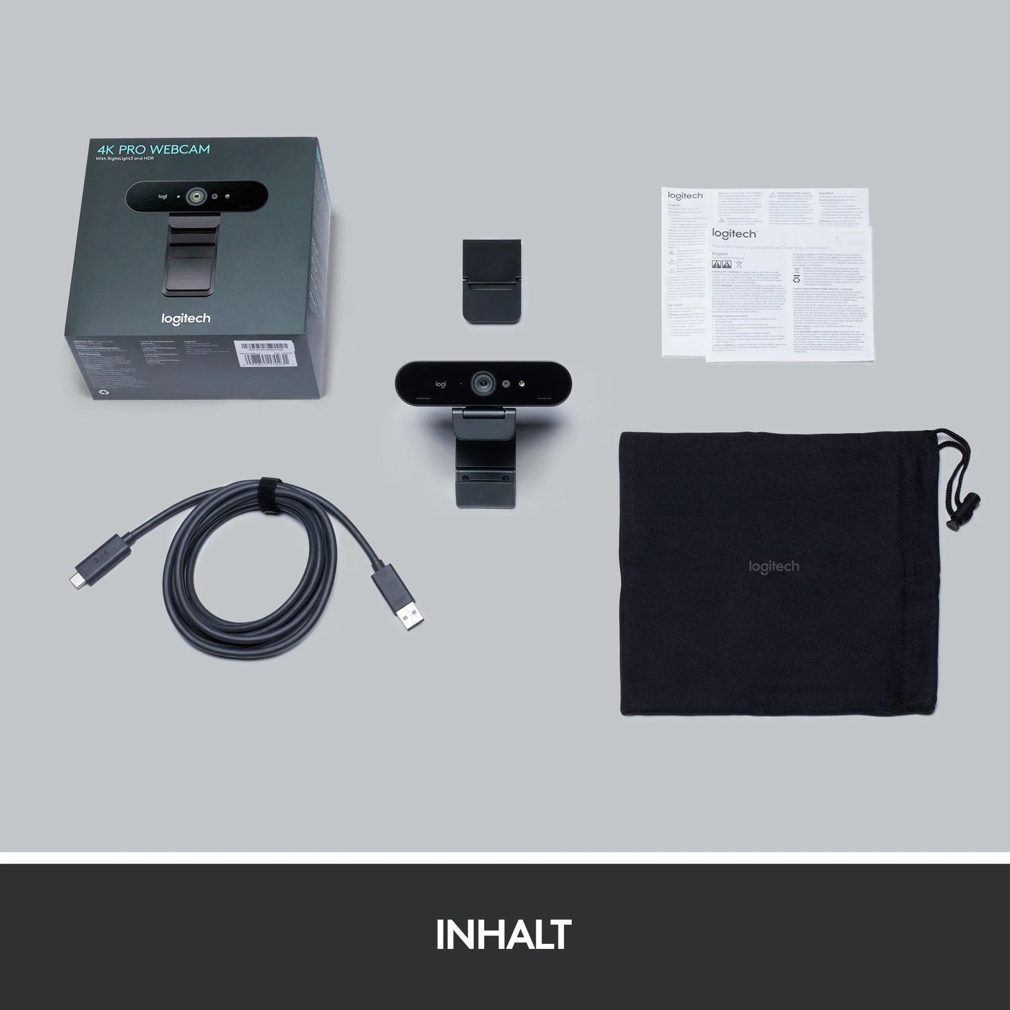  Internetinė kamera Logitech Brio 4 K Stream edition