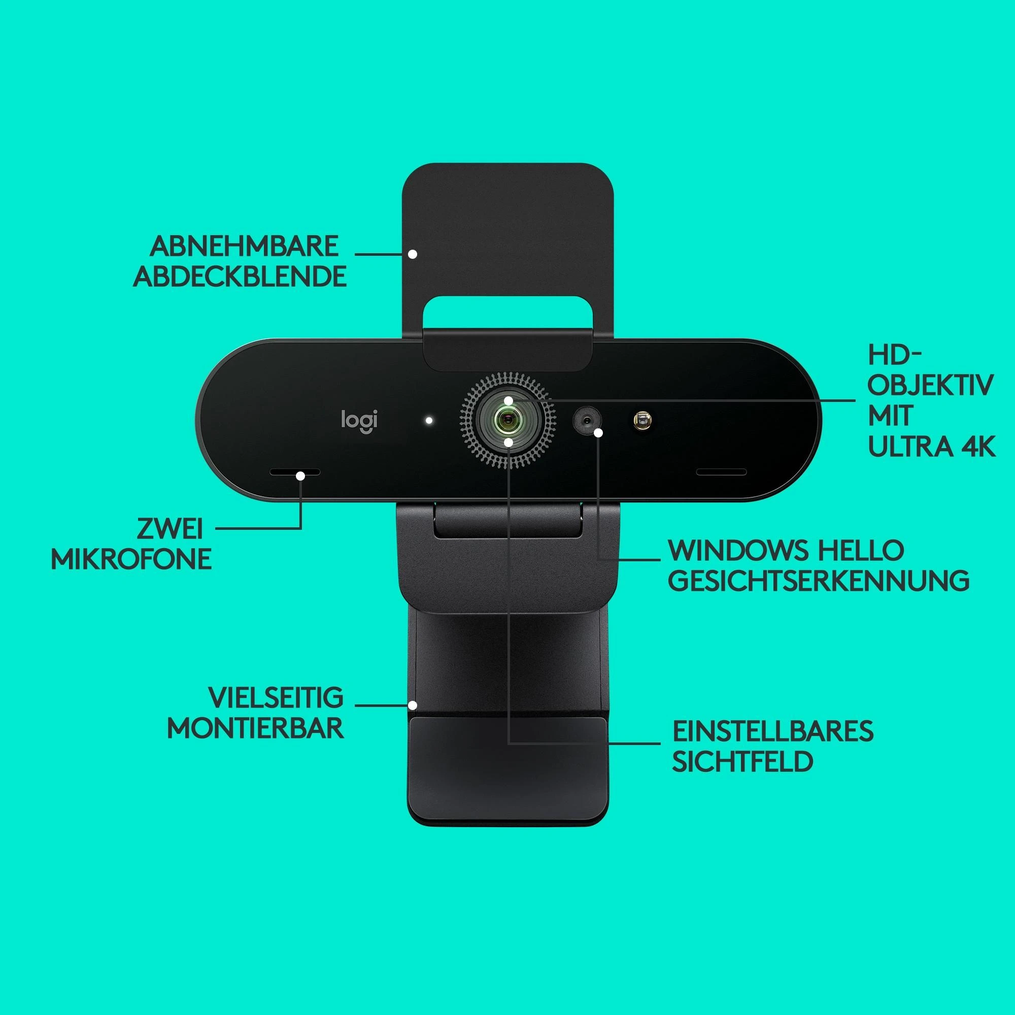  Internetinė kamera Logitech Brio 4 K Stream edition