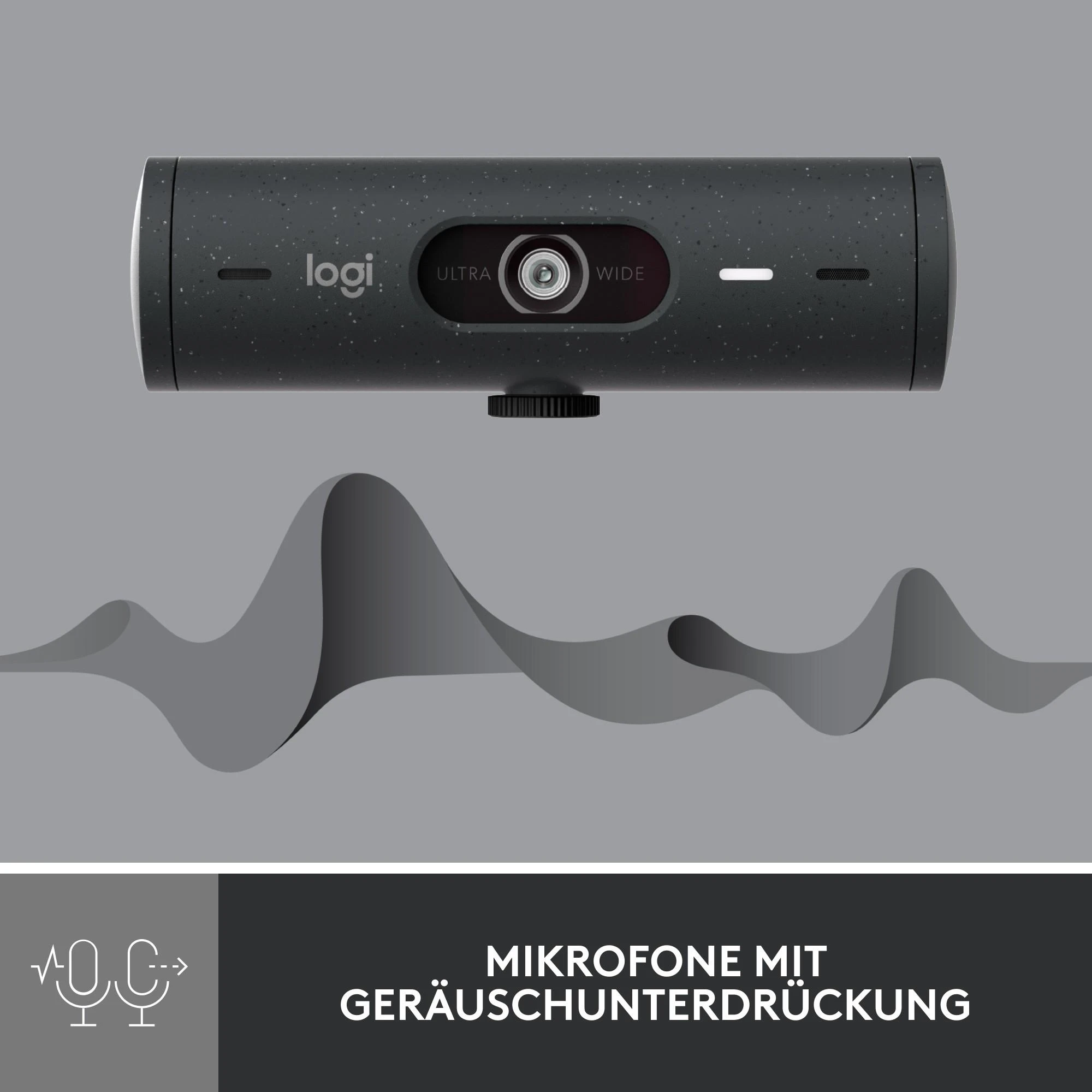 Internetinė kamera Logitech BRIO 500, Grafito spalvos