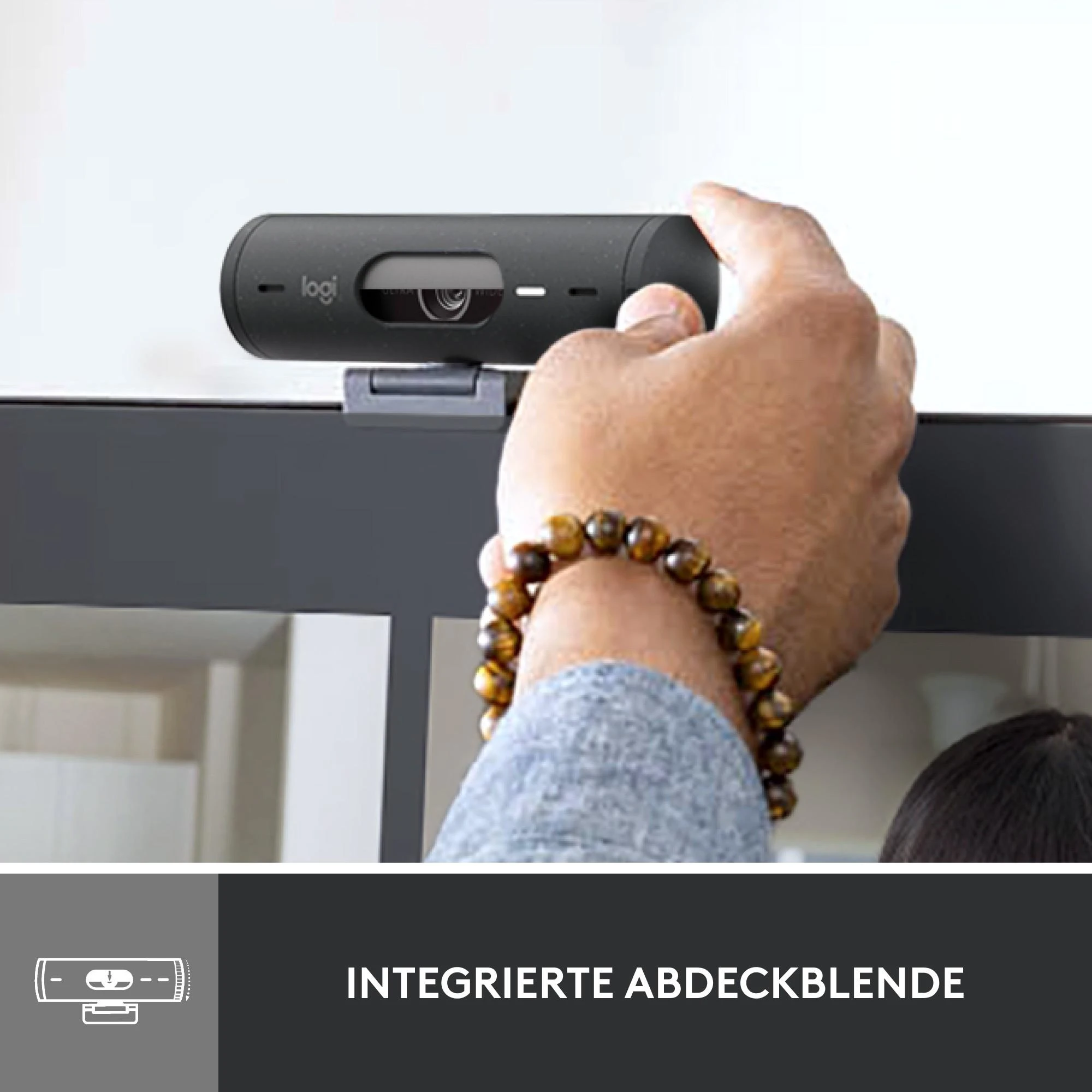 Internetinė kamera Logitech BRIO 500, Grafito spalvos