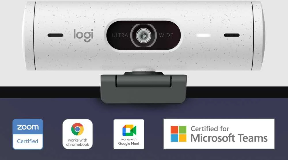 Internetinė kamera Logitech BRIO 500, Baltos spalvos