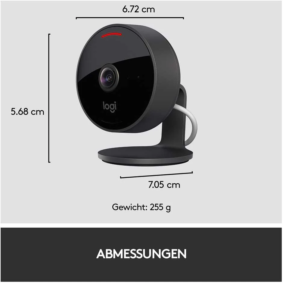 Logitech Circle View IP apsaugos kamera Vidaus ir lauko Šovinys Stalas / siena 1920 x 1080 pikseliai