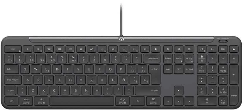 Klaviatūra Logitech su laidu COMBO MK620 verslui - GRAPHITE - DEU - CENTRAL-419