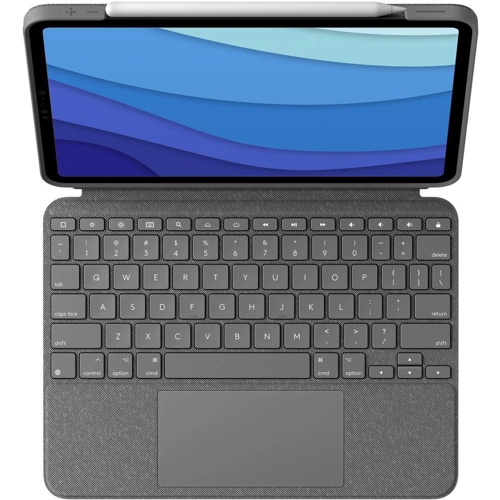 Logitech 920-010142 mobiliojo įrenginio klaviatūra QWERTZ Vokiečių Smart Connector Pilka
