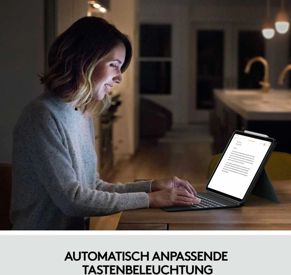 „Logitech Combo Touch“, skirtas „iPad Pro 11“