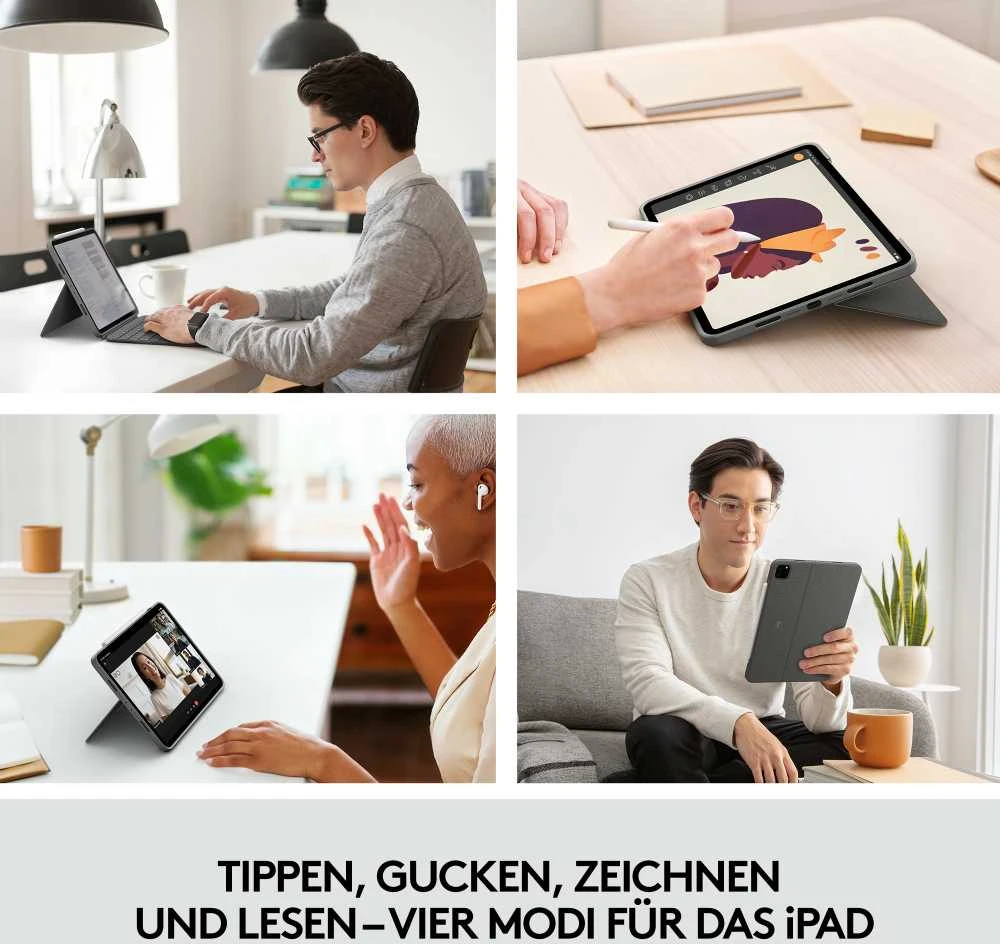 „Logitech Combo Touch“, skirtas „iPad Pro 11“