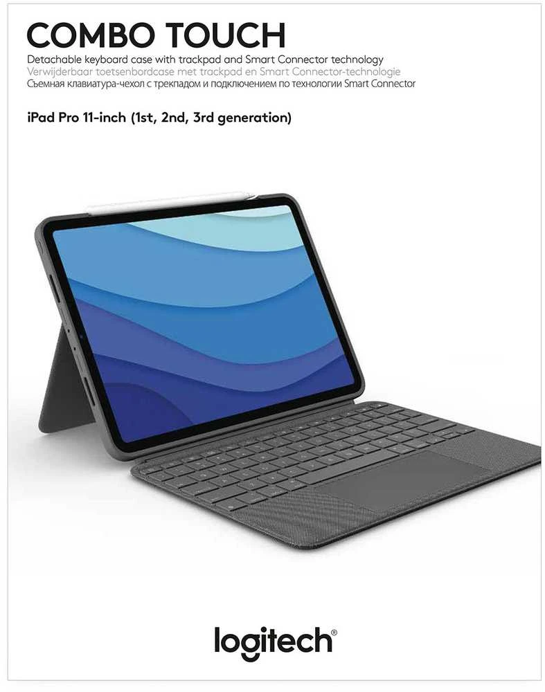 „Logitech Combo Touch“, skirtas „iPad Pro 11“