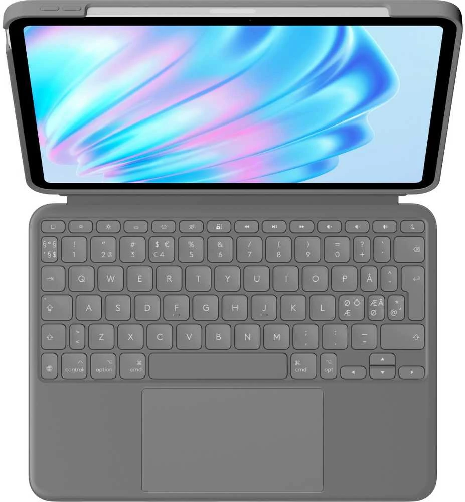 „Logitech“ – „Combo Touch iPad Air 11“ (M2) – „Oxford Pilkas“ – „Pan“ – Šiaurės šalių
