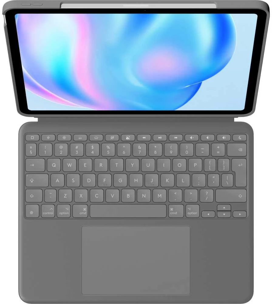 „Logitech Combo Touch“, skirtas „iPad Air 13“ (M2 ir M3), pilka (JAV)
