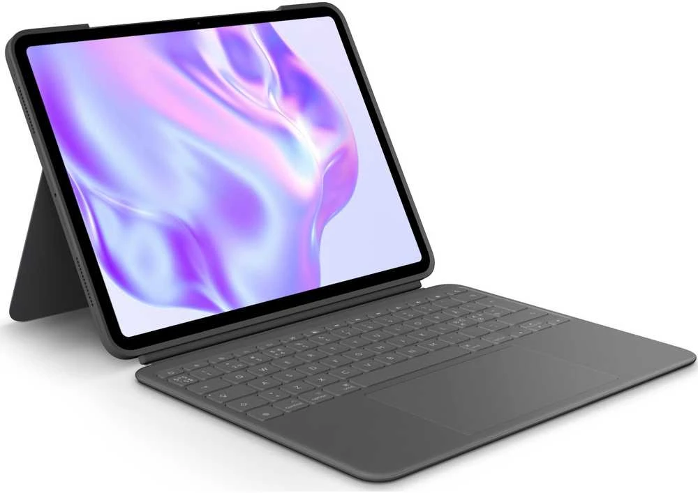 Klaviatūra „Logitech“ – „Combo Touch“, skirtas „iPad Pro 13“ (M4) – grafito spalvos – plokščias – Šiaurės šalių