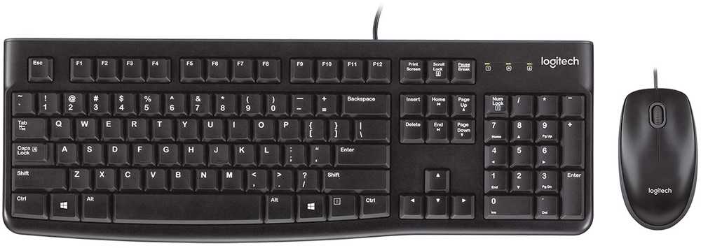 Klaviatūra ir pelė Kit Logitech Desktop MK120