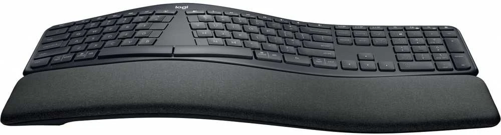 Logitech ERGO K860 SPLIT belaidė klaviatūra verslui, grafito spalvos, vokiečių kalba (Qwertz)