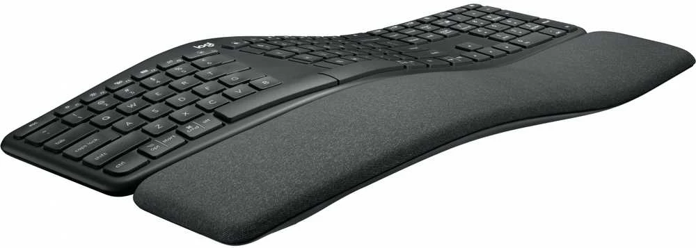 Logitech ERGO K860 SPLIT belaidė klaviatūra verslui, grafito spalvos, vokiečių kalba (Qwertz)