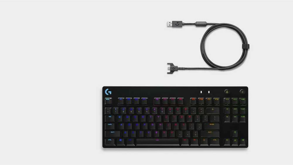 Klaviatūra Logitech G PRO MECHANICAL GAMING KEYB. - Juodas - UK - USB - N/A INTNL-973