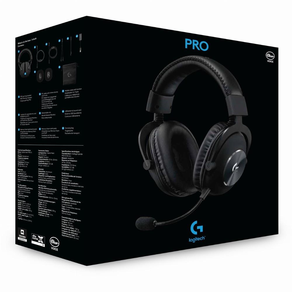 Žaidimų ausinės Logitech G PRO X, BLUE 