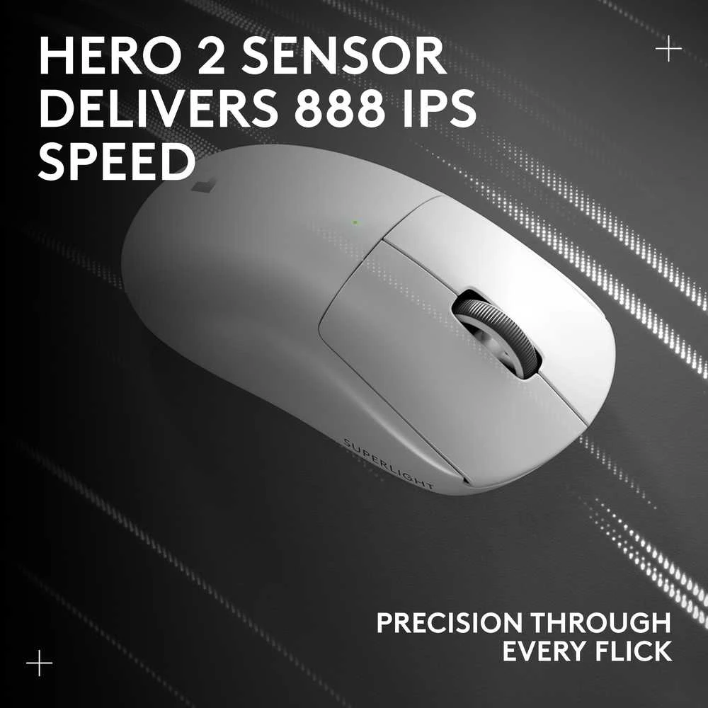Pelė Logitech G Pro X 2 Superlight, Balta