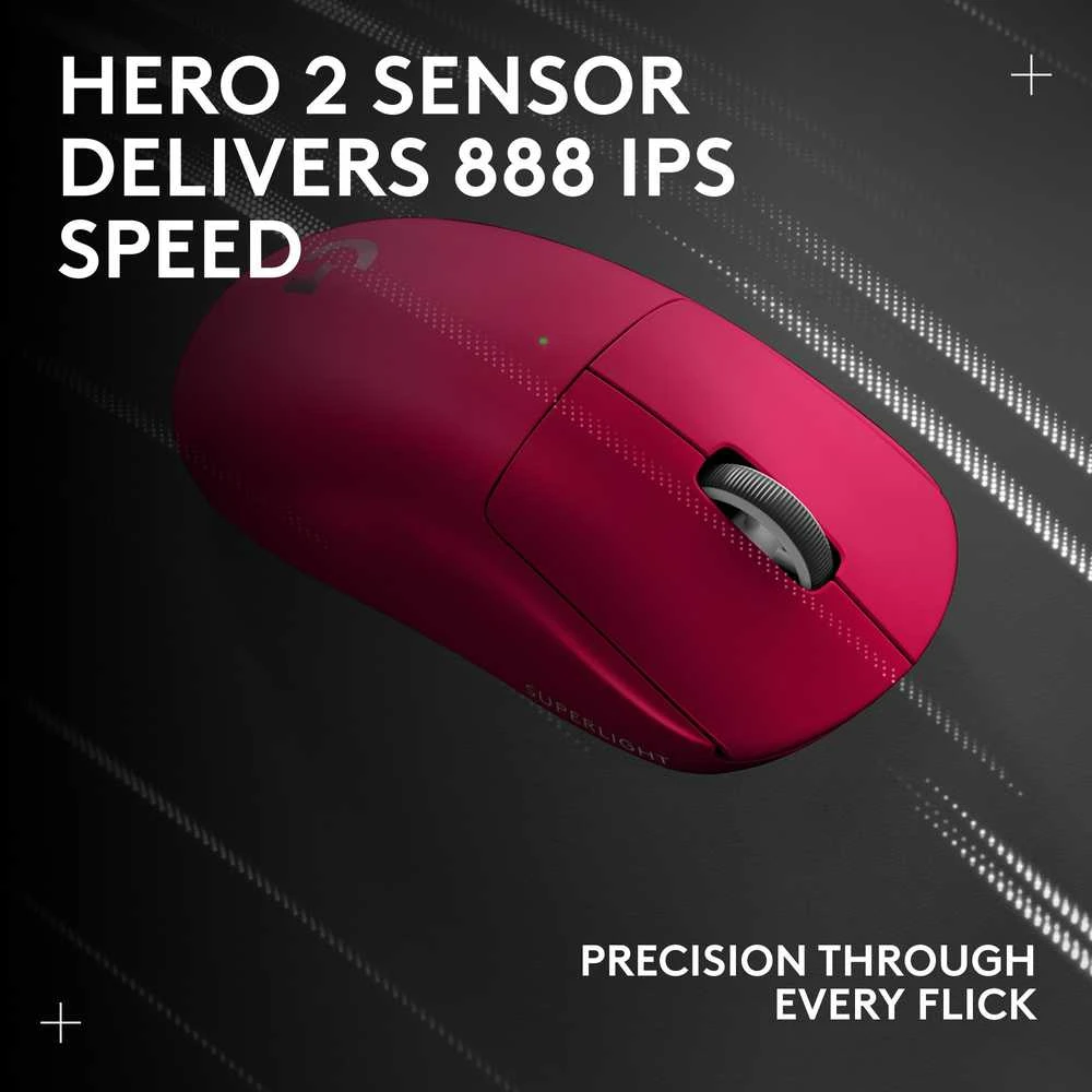 Žaidimų pelė Logitech G Pro X Superlight 2, rožinė