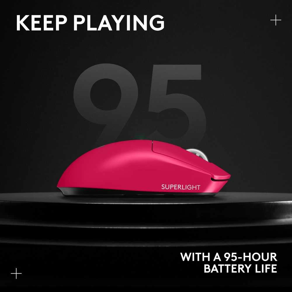 Žaidimų pelė Logitech G Pro X Superlight 2, rožinė