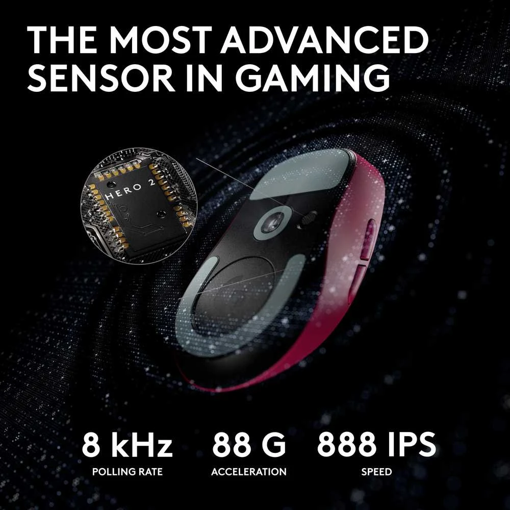 Žaidimų pelė Logitech G Pro X Superlight 2, rožinė