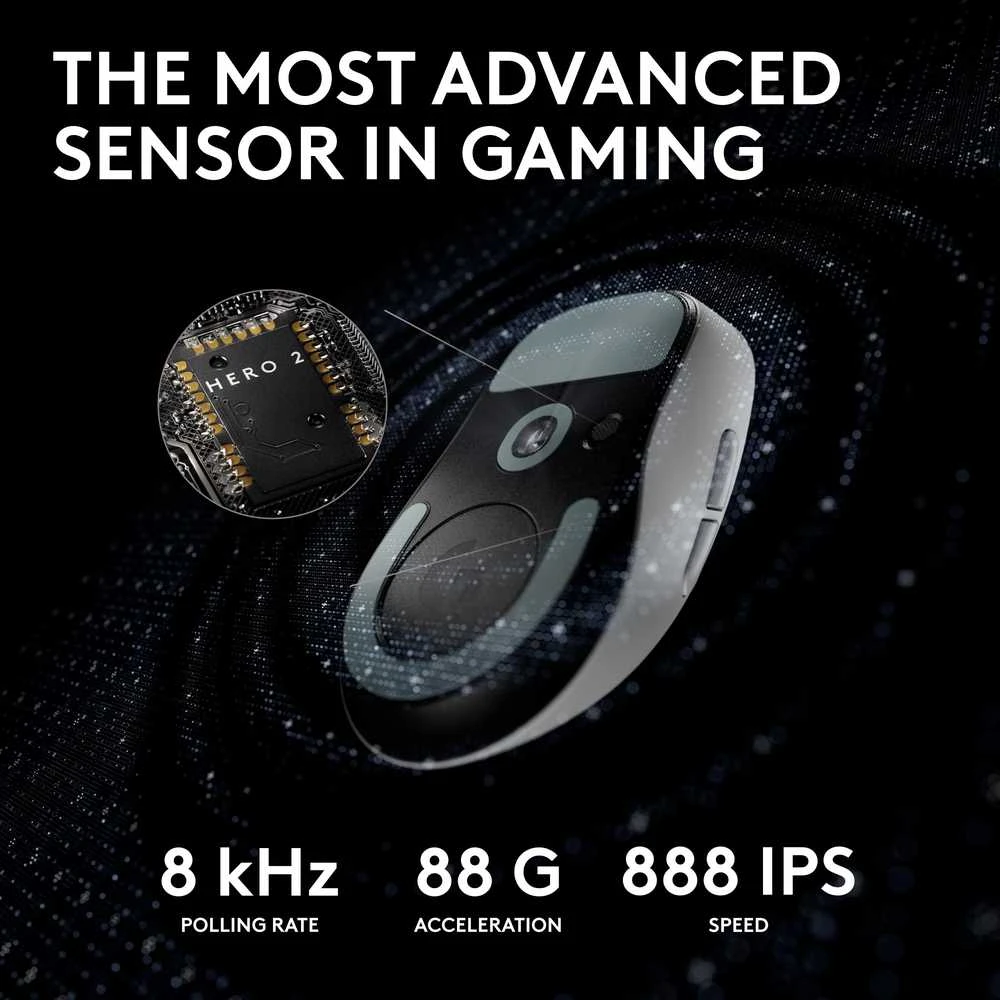 Pelė Logitech G Pro X 2 Superlight, Balta