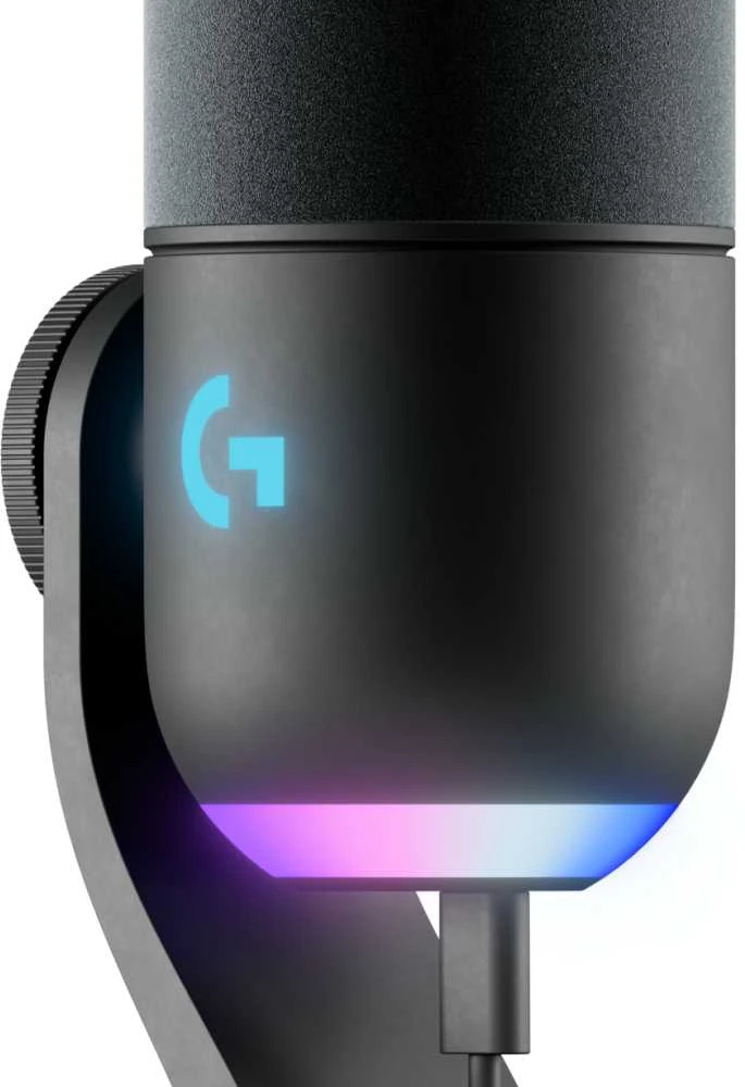 Logitech G Yeti GX Dynamic kardioidinis laidinis mikrofonas (juodas) su RGB | USB