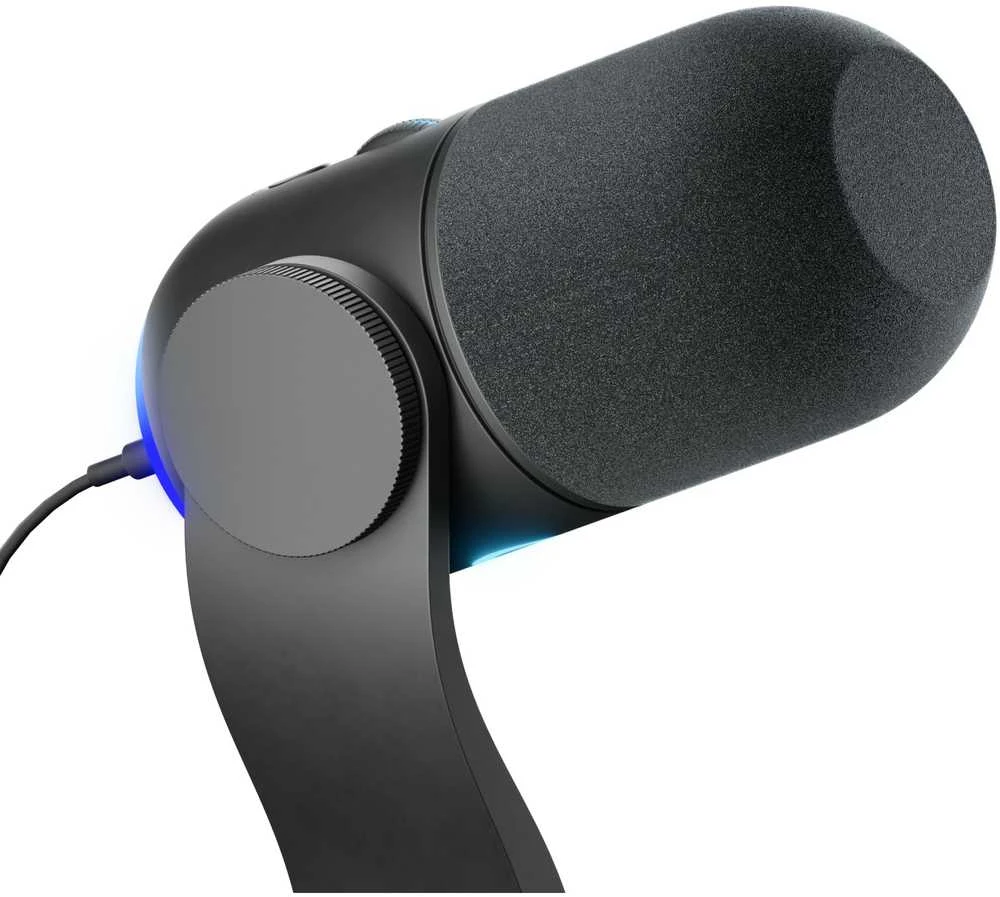 Logitech G Yeti GX Dynamic kardioidinis laidinis mikrofonas (juodas) su RGB | USB