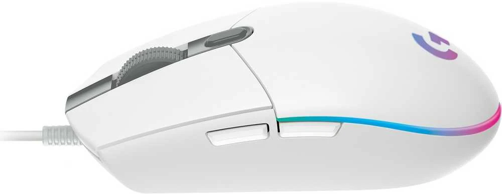 Pelė žaidimams Logitech G102 Lightsync, Balta